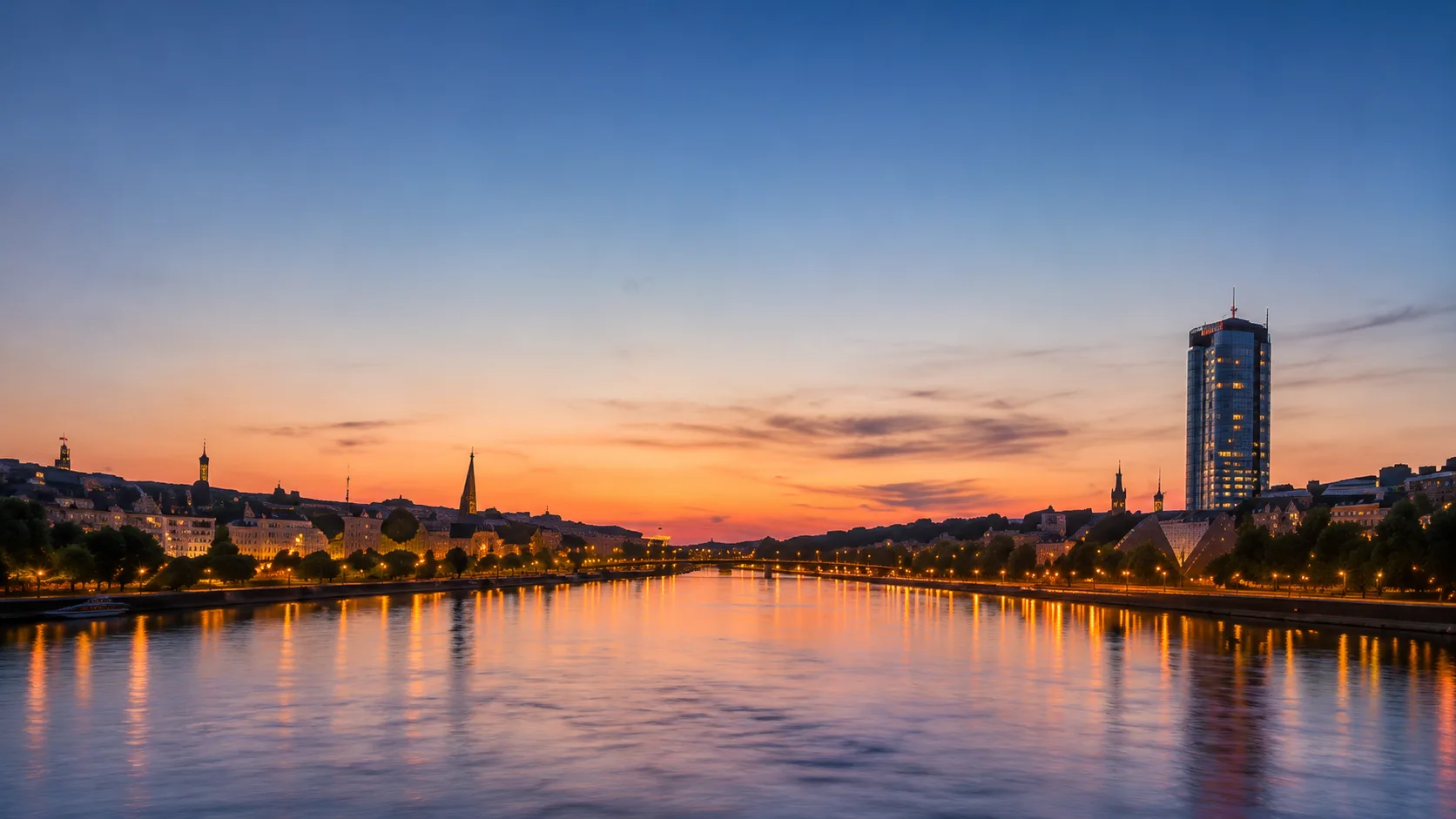 Bonner Skyline am Rhein