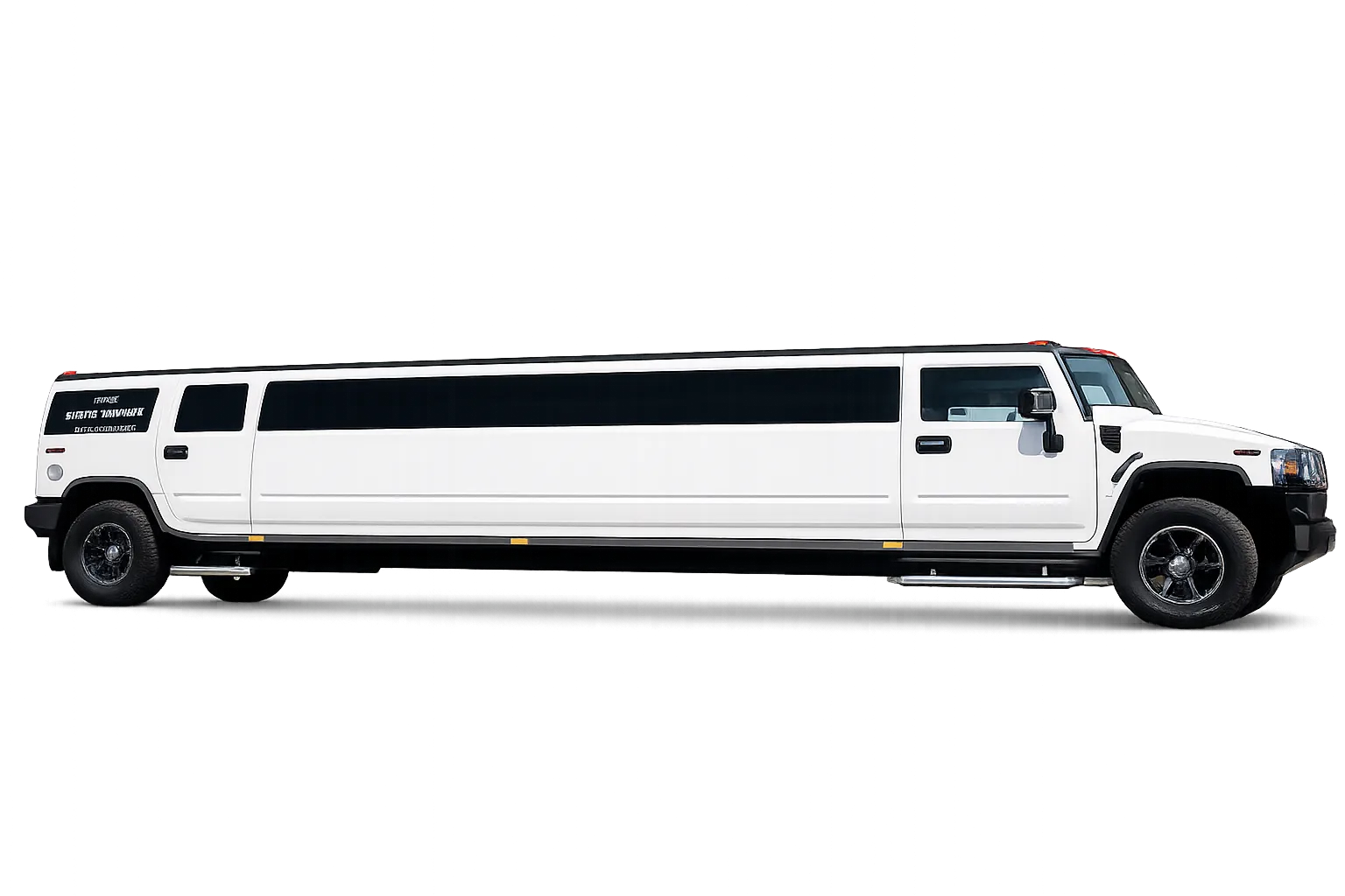 Hummer H2 Stretchlimousine in weiß